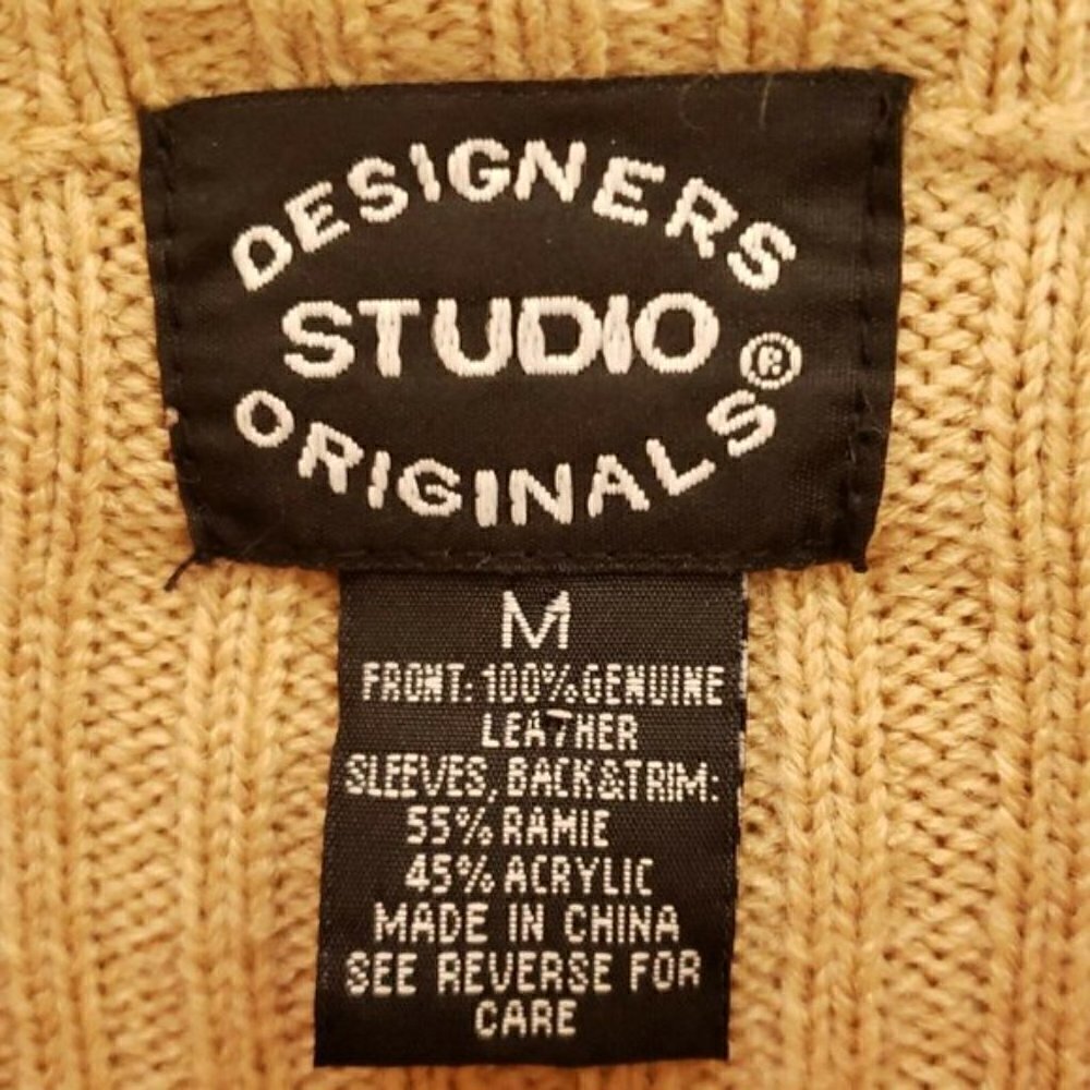 Designers Origionals Patchwork Leather cardigan - Picture 5 of 6